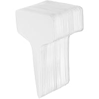 Yardwe 100 Stück Gartenetiketten, weiß, Kunststoff, wasserdicht, für Pflanzen, T-Typ, Pflanzenschilder…