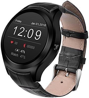New smart D5 pro round screen WiFi GPS 1 +8 G large memory Android 5.1 3G MTK 6580 quad-core mobile phone watch Nona SIM card smart watch compatible with Android4.4 and ios 8.0 , black