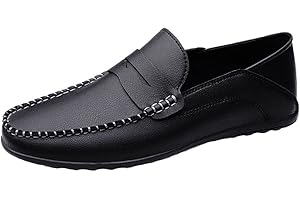DSKK Mocassin Homme Cuir Loafer Homme Conduite Chaussures Casual,Mocassins Homme Cuir,Chaussures en Cuir Homme