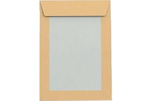 Lempac Manila Board Back Envelopes with Heavy-Duty 600gsm Protection 125 Pack - Recyclable Kraft Paper Mailers with Peel & Seal Closure - Professional Document & Photo Shipping Envelopes- C5