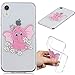 Produktbild Everainy iPhone XR Hülle Silikon Transparent Gummi Neu Cover Hüllen Kompatibel für iPhone XR Handyhülle Stoßfest Durchsichtig TPU Stoßstange Schutzhülle (Elefant)