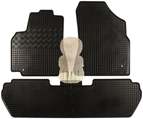 Preisvergleich Produktbild ZentimeX Z977906 Gummifußmatten fahrzeugspezifisch mit Reinigungsbürste