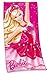 Produktbild MATTELs BARBIE BADETUCH STRANDTUCH DUSCHTUCH 75x150cm 100% Baumwolle, Velour neu von Herding