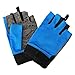 Produktbild Meng Outdoor-Bergsporthandschuhe, Halbe Finger, Rutschfeste Sommer-Netzhandschuhe,Blue-M