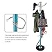 Hapilife 15 Hanging Hook Traditional Floor-Standing Hat and Coat Stand With Marble Base - Multiple Colour (Blue)