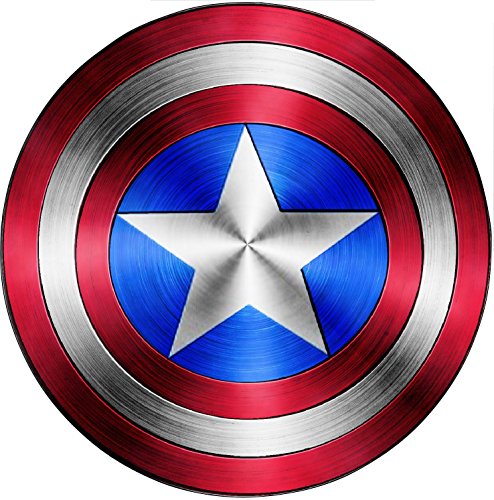 Aufkleber Schild Captain America Avengers 15076, Hauteur 10cm