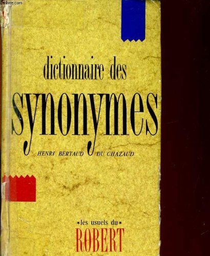 couverture de : DICTIONNAIRE DES SYNONYMES