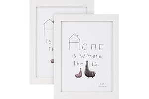 Bigqin 2-częściowe ramki na zdjęcia, 6 "x 8", certyfikat ramki, wolnostojąca, mocowana na ścianie, dekoracja domu, ramka na zdjęcia, 15 x 20 cm, biała