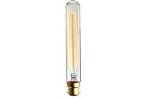 DC VOLTAGE Edison T185 B22 Vintage Edison Light Bulbs Retro Old Fashioned Style Bulb Dimmable Decorative Lamp 220-240V 60W Warm White Lights UK (T185 60W B22)