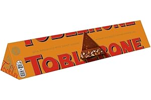 Toblerone Orange Twist Chocolate Bar, Swiss Chocolate with Honey and Almond Nougat, Christmas Treat for Gifting, or Sharing, 360 g (Pack of 1)