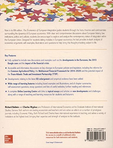 Book's Cover of The Economics of European Integration