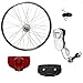 Produktbild 26 Zoll Vorderrad Laufrad SHIMANO Nabendynamo Komplettset mit Vorderlicht, Rücklicht und Dynamokabel