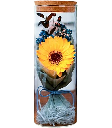 Girasole Artificiali Da Donna, Girasoli In Cupola Di Vetro Con Striscia