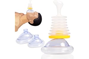 TENHCREEK Choking Rescue Device,Professional Erste Hilfe Set Zuhause Anti Choking Device,Erstickungs Rettungsgerät für Kinder,Babies und Erwachsene,Erstickungs-Rettungsgerät Beatmungsmaske(Gelb)