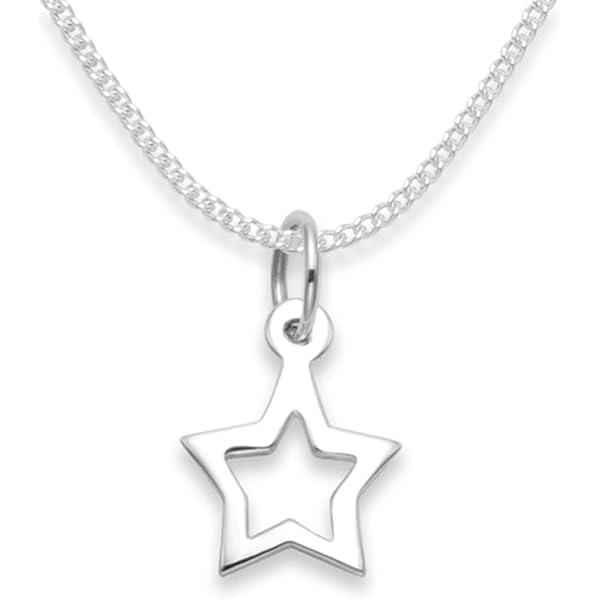 Heather Needham: Ciondolo Mucca In Argento Sterling Per Bambini Con Catenina, Smaltato (10x12mm)