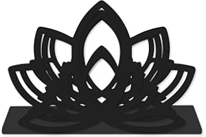 CREATCABIN Flower Letter Holder 2 Slots Mail Organizer for Table Metal File Sorter Organizer with White Box Desktop Decoration Black for Mail Bills Letters Files 6.9 x 4.9Inch