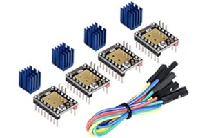 PALLIPARTNERS Kingprint TMC2208 V3.0 -UART Stepper - Amortiguador con controlador de disipador de calor para A4988 DRV8825 para impresora 3D (4 unidades)