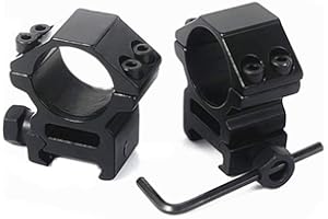 HWZ 1"/30mm Dovetail Scope Mount Rings Medium Profile for 11mm/20mm Dovetail Picatinny Weaver (2 Pieces)