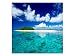Produktbild kunst-discounter Karibik Insel Bilder Leinwandbilder Wandbilder Foto auf Leinwand A05562 Größe 40 x 40 cm