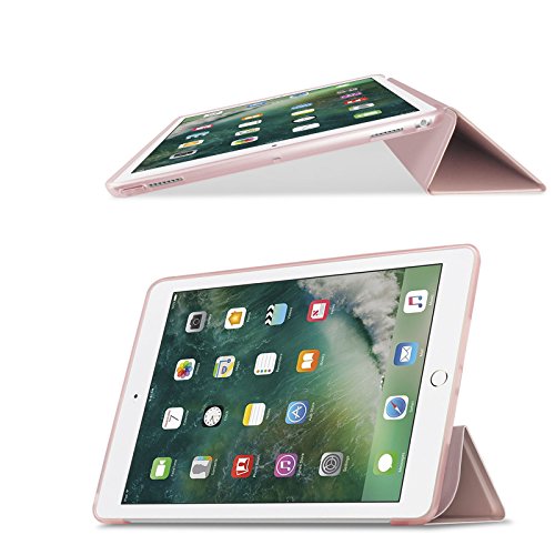 iPad Pro 10,5 Hülle, Infiland Ultra Smart Slim Lightweight TPU Schutzhülle Cover für Apple Neu iPad Pro 10,5″ Display 2017(mit Auto Schlaf / Wach Funktion)(Rosa Goldene) - 9