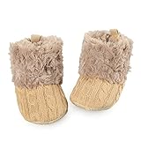 Arshiner Toddler Girls Fleece Woollen Fur Knitted Snow Boot