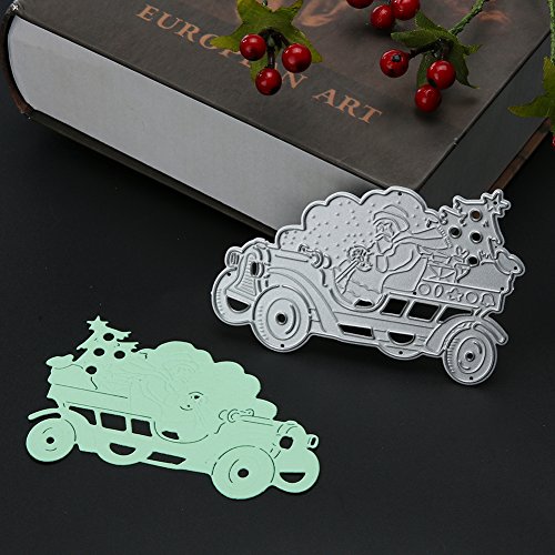 Amazingdeal365 Santa Metall Form Stanzschablonen Schablonen Schneiden DIY Dekor Sammelalbum Karten Buchzeichen Lesezeichen als Geschenk für Freunde Geburtstag Kinder,Kindergarten Hobby Schule Handarbeit Unterricht usw. Ein tolles Geschenk! - 4