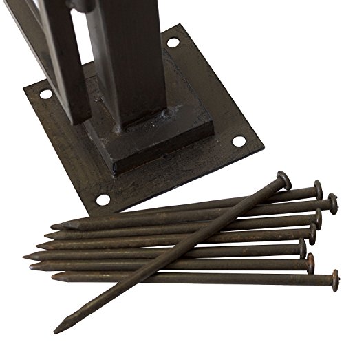 Gartenpforte Gartentor Gartentür Eingangstor Hoftür, Metall, Antik-Optik, inkl. Montagematerial, 101x102x14,5cm - 6