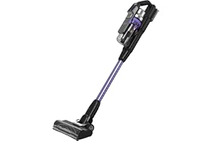 BLACK+DECKER Power Series Premier Cordless Vacuum Cleaner – Up to 72 Minutes Runtime, Anti-Tangle Beater Bar, LED Display, 7-Stage Cyclonic Filtration, Adjustable Speed, 18V 2.5 AH, BSV525BRP-GB