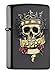 Produktbild Zippo 60000983 Sturmfeuerzeug SKULL WITH CROWN, LABEL WITH ZIPPO-LOGO AND 3 RED ROSES