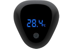 Maodom Aquarium Thermometer, Digital Water Thermometer For Fish Tank Aquarium Marine Temperature, Cordless LED Screen Thermometer For Aquarium Amphibians And Reptiles