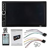 Con la ranura para tarjeta , formato de video 1080P; admite el control del volante, puede configurar el control del volante del auto original a través del menú de configuración; soporte de reloj, entrada de video, con control remoto inalámbrico;