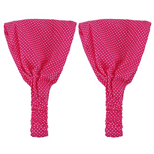 2pcs Girls Kid Newborn Dot Pattern Headband Accessory Baby Headscarf Bandana Hat