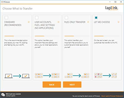 Laplink PCmover Professional 11 con High Speed Cable  1 Uso  -   La forma m  s f  cil de transferir su informaci  n a una nueva PC 