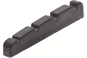 GRAPH TECH GUITAR LABS GRAPHTECH Schwarze Tusq XL-Mutter – 4 Saiten, Flache Unterseite, Bass