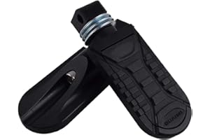 KYN Per BMW R1250GS 2019-2020, R1250GS ADV 2019 2020, R1200GS LC 2013-2018, R1200GS LC ADV 2014-2018 Poggiapiedi per moto regolabile ruotabile pedane passeggero poggia posteriore (A-nero)