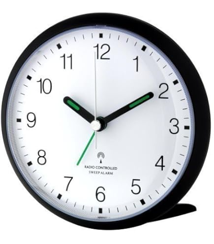 TFA Dostmann analoge XXL wekker met twee bellen BIG BELL, 60.1022.02, stil uurwerk, frame en bellen gemaakt uit metaal, XXL-formaat, glazen afdekplaat, wit, (L) 218 x (B) 90 x (H) 285 mm