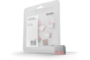 Lindy Blokada portów USB - 10 sztuk, różowy 40460
