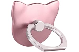MuStone Soporte para Anillo de Dedo para teléfono Celular, Soporte Universal para teléfono, Soporte de Montaje para iPhone XS X 8 7 6 6S 5 5C 5S, Samsung Galaxy S9 S8 S7Edge S7 S6 Nota 8 5 (Oro Rosa)
