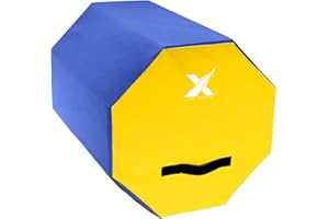 Xn8 Sports Gymnastics Tumbling Mat Back Handspring Equipment For kids & Adults Barrel Gymnastics Mat Octagon Shape Home Gym Exercise Fitness Yoga Strength Backbend Cheerleading