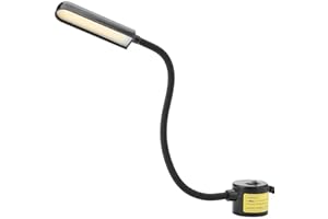 Nikou Lampada da Cucito - 6W COB Lampada da Lavoro a Luce Magnetica Regolabile Base Magnetica Lampada for Macchina da Cucire Spina UE 110-265V