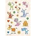 Produktbild Schmucketikett Decor Papier beglimmert gemusterte Tiere 2Bl/1Pack