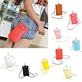 Hrph Koreanische Art-Knitting-Telefon-Beutel Mehrfarbige Umhängetasche Mode-Umhängetasche - 4