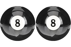 Toddmomy 4 Stück Billard Schwarz Acht-Kugel-Stoßstange Billardtisch Billardtisch-Zubehör Snooker-Kugeln Billard-Zubehör Billard-Übungshilfen Billardtisch-Kugeln Billard-Zubehör