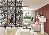 kernorv para colgar habitación divisor – 12 medio ambiente PVC paneles Protector de, fotos habitación separador para colgar fotos tarjetas para decorar dormitorio, sala de estar, sala de estar (4 fotos cada protector de panel)