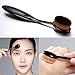 Tonsee Pro Cosmetic Makeup Face Powder Blusher Toothbrush Curve Foundation Brush (Black Toothbrush)