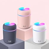 300 ml Mini USB Hava Nemlendirici ve Buhar Makinesi - LED Işıklı Taşınabilir Koku Giderici Masa&uuml;st&uuml; Dif&uuml;z&ouml;r, Ev, Ofis ve Ara&ccedil;