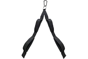 Topfinder Corde Triceps Accessoires Cable Poulie Musculation Tirage Poignée Gym Antidérapante Double Prise Corde de Traction Entraînement Pull Down Nylon Rope