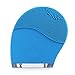 Facial Cleansing Brush, HailiCare Electric Waterproof Silicone Face Massager Anti-Aging Skin Cleanser and Deep Exfoliator Makeup Tool for Facial Polish and Scrub (Blue)