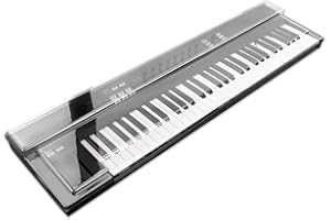 Decksaver Cover for Native Instruments Komplete Kontrol S61 - Super-Durable Polycarbonate Protective lid in Patented Smoked Clear Colour, Made in The UK