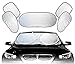 Produktbild BMDHA Auto-Sonnenschutz Silbernes Tuch 100% Blockiert Sonnenlicht Isolierung Hitze Autofenster Shades (6 Stück, Kompletter Satz)